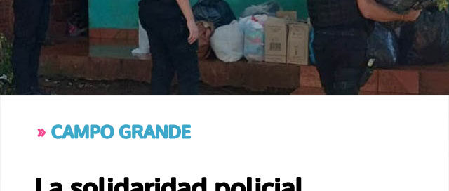 La solidaridad policial acompañó a una familia que perdió su hogar en un incendio