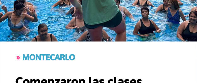 Comenzaron las clases gratuitas de aquagym para adultos
