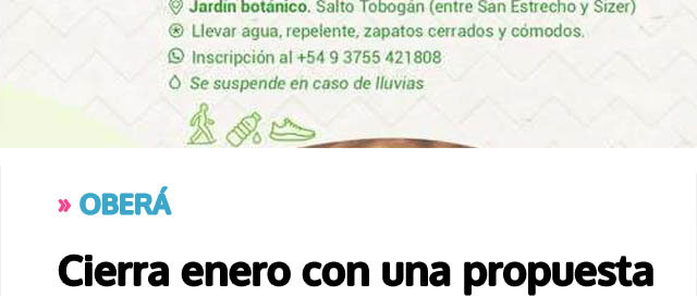 Cierra enero con una propuesta cultural y turística que combina ciudad y naturaleza