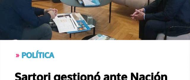 Sartori gestionó ante Nación proyectos para fortalecer la infraestructura hídrica en Misiones